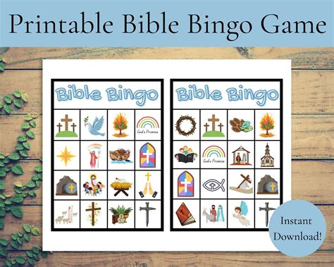 bible bingo free printables